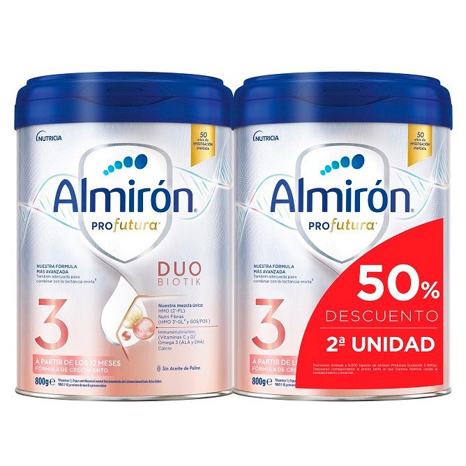 Almirón Profutura 3 Duobiotik leche de crecimiento 800g+800g
