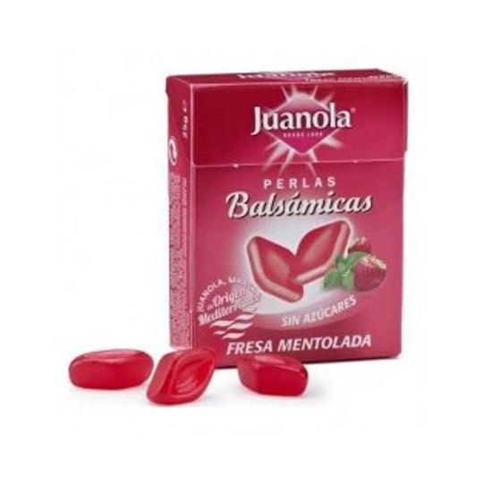 Juanola perlas de fresa mentolada 25gr